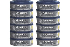 Angelcare Original Nachfüllkassetten Classic/Dress-Up XL, 12er-Pack, 5x weniger Folienverbrauch