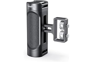 SMALLRIG Mini Seitengriff Side Handle mit doppelter 1/4”-20 Schrauben für DSLR Kamera Cage, Up and Down Adjustable, Links oder rechts montierbar, Maximum Load 3.5kg - 2916