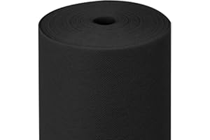 García de Pou Nappe Pré-Découpée 120 cm Spunbond 60 g/m2, 1,20 x 50,4 m Noir PP
