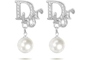 DAIHOOK Gold,Silber,Diamant Buchstaben,Ohrringe Gold Hypoallergene Frauen Schmuck Geschenke