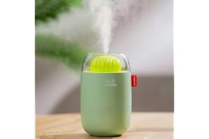 SKYTONE Humidifire for Room Moisture, Aroma Diffuser for Home, Mist Maker, Cool Mist Humidifier, 3-Colour Light, Ultrasonic Essential Oil Diffuser Electric (Green) (Green)