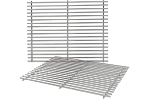 GFTIME 7528 49.5x33CM Griglia di Cottura in Acciaio Inossidabile Pezzi di Ricambio per Barbecue Weber Genesis E-310, Genesis E-320, Genesis E-330 (2011-2016), Genesis EP/S - 310 320 330 E-330