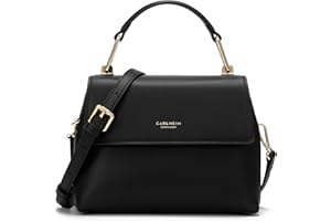 Carlheim, Gotland Genuine Leather Collection, Grace Genuine Leather Handbag (czarny), czarne, Taglia unica