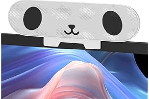 ZETIY Monitor Speaker for PC, USB Speaker Sound Bar, USB Portable Computer Speaker, Mini Soundbar, Small PC Speaker for Phone, Notebook, PC, Laptop, Desktop - Plug and Play (White)