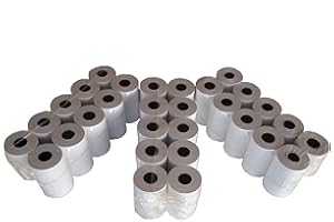 ISPA ROTOLI Rollos de papel térmico para Pos 57 mm x 35 mm x 12mm - 15 metros de longitud - Paquete de 100 piezas