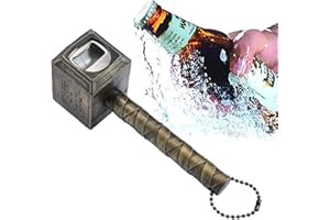 WEEYEE Thors Hammer Flaschenöffner, Bier flaschenöffner, Avengers kreativer Korkenzieher, Geeignet für Bars, Zuhause und im Freien, die kreativsten Geschenke(1*Bronze)