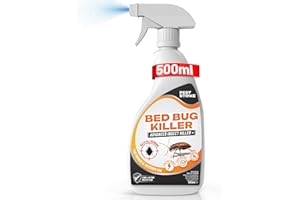 PEST STRIKE Bed Bug Spray for Mattress - 500ml Fast-Acting Repellent – Stain-Free, Plant-Based Formula for Home & Travel – Effective Bed Bug Spray for Furniture, Luggage & Upholstery