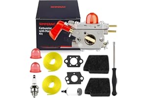 SIMPERAC 545081857 Carburetor for Poulan BVM200FE Craftsman 25cc Gas Blower GBV345 Leaf Blower Carburetor 358794770 Replace for Zama C1U W43B with BVM200FE Air Filter Parts