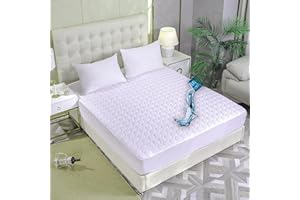 BELARTE 100% Waterproof Quilted Mattress Protector – Noiseless Fitted Sheet Cover, Extra Deep, Hypoallergenic, Available in Single, Double & King Bed Sizes (Double Bed(137 * 191))