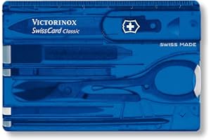Victorinox, Multitool Karte, Swiss Card Classic, Taschenmesser, in Kreditkartenformat, 10 Funktionen, Spitzklinge, gerade, Sc