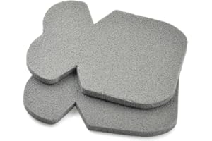 HAPPY FROG 2011 2x Knee Inserts Foam Pads Protectors Grey Kneepad Large Small
