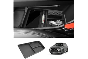 LUWU Compatible with BMW X1 iX1 U11 2022-2024 2025 Centre Console Storage Box X1 iX1 U11 Lower Central Control Organiser Tray X1 iX1 Accessories