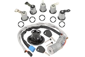 GNXfixt Kit Complet Neiman Antivol de Direction pour Partner Berlingo Avec 5 Barillets, 1 Bouchon de Carburant, 2 Clés ET 2 Lames 4162CF 4162 CH