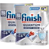 Finish Quantum Infinity Shine 166 Kaps&uuml;l Bulaşık Makinesi Deterjanı Tableti (2 x 83 Kaps&uuml;l)