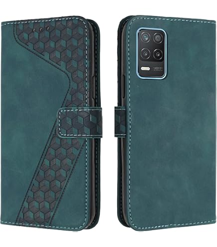 BAILI Custodia per Realme 8 5G, Custodia Portafoglio in Pelle
