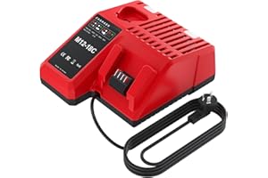 POWTREE M12 M18 Battery Charger for Milwaukee Charger 12V 18V XC 48-59-1812 48-11-1820 48-11-2402 48-11-1840 48-11-1850 48-11-1852 48-11-2401 Li-ion Tool Battery
