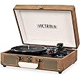Victrola Bluetooth Suitcase Record Player with 3-Speed Turntable, VTS-50BT-BAW