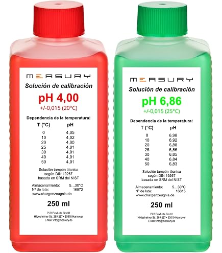 Kit D'étalonnage PH Buffer 4 Et 7 - 2 Flacons De 300 Ml - Pour PH-mètres Et Testeurs D'eau