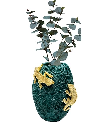 Korallen Vase Keramik Weiß - 17cm Boho Deko Blumenvase