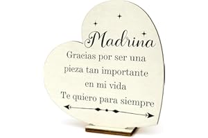 XIOABRE Regalo Madrina Cumpleaños Regalo Cumpleaños Para Madrina Tablilla De Madera Regalo Madrina Regalo De Cumpleaños Madrina Ideas Regalo Madrina Bautizo Regalos Para Una Madrina Regalos Navidad Madrina