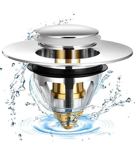 Seruno X Waschbeckenstöpsel - Push-Type Abfluss Sieb Messing 32-38mm