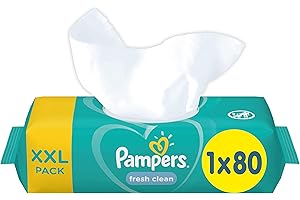 ‎PAMPERS Pampers Fresh Clean chusteczki dla niemowląt o świeżym zapachu i testowane dermatologicznie, 1 opakowanie chusteczek