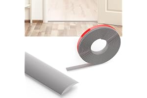 Flintronic 3 m övergångsremsa för laminatgolv, övergångsremsa, PVC-golvdelare, remsa, självhäftande tröskelremsa, dörrremsa, tröskelstänger för sammanfogning av golvluckor, matta, kakel, 3 mm