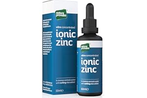Ionic Zinc Sulphate Liquid Ultra Pure & Concentrated - 50ml, Immune & Fertility Support, Skin, Hair & Nails, Superior to Vimergy and Eidon, High Absorption, Made in UK by Nature Provides