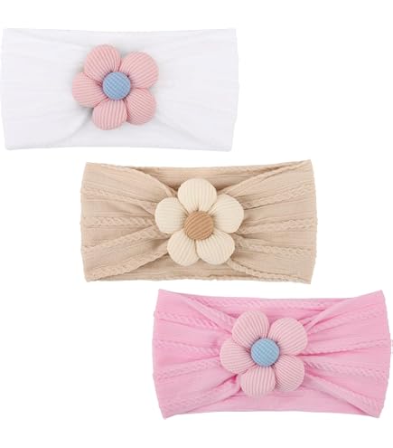 Baby Flower Headbands Baby Girls Nylon Headbands Soft Hairbands Hair Accessories For Newborn Infant Toddler Kids