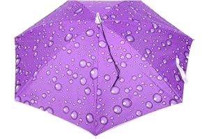 PILIPANE Chapeau Parapluie,77cm Écran Solaire Coupe-Vent Mains Libres Tête Parapluie Cap Parapluie Monté Sur La Tête Parapluie Chapeau Pliant pour Adultes et Enfants Hommes Femmes,, Chapeaux Parapluie de