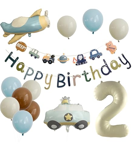 Two Fast Birthday Decorations Boy Vintage - Kit ghirlanda di