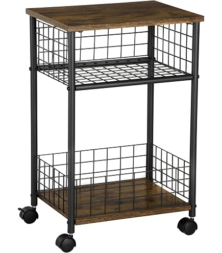 Chariot Cuisine 3 Niveaux Inox - 96.5x55x90cm, Roulettes Frein, Capacité 20-25kg Par étagère - 4