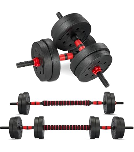 YORKING 30kg Dumbbells Set Adjustable Barbell Hand Weight Lifting - View #3