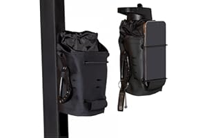 OWL PEAK Magnetic Bottle Bag - Holds 3 kg on Gym Rack - Phone, Keys & Card - Sports / Travel Shoulder Strap - Unisex Fitness Gift Idea