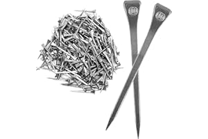 GNAUMORE Clous en Fer À Cheval,Clous pour Sabots,Cheval Clous Matériau en Acier,Clou de Sabot en Acier de Haute Qualité,Outil de Fer à Cheval,Accessoires de Fer à Cheval Résistants à l'usure