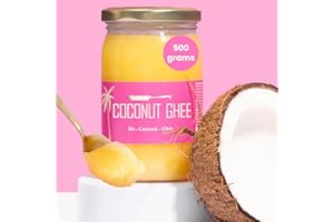 Ghee Easy Organic Ghee and Coconut Oil Blend 500g - 50% Ghee and 50% Extra Virgin Coconut Oil - 100% Organic & Pure - Lactose Free and Gluten Free