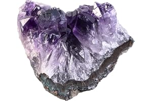 ‎NUPUYAI Nupuyai Natürliche Amethyst Druse Rohstein Unregelmäßig Kristall Cluster Drusenstück Reiki Heilstein Dekoration