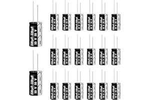ANGEEK 50V 220µF 50/60HZ Elektrolytkondensatoren,Aluminium-Elektrolytkondensatoren,10x13mm,Kondensatoren 220uF 50V,Geeignet für Haushaltsgeräten und Schaltnetzteilen (20 PCS)