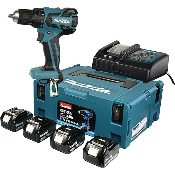 Makita DDF459RF4J Taladro Atornillador inalámbrico (180 V, 30 ...