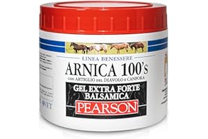 ARNICA 100'S - Arnica Per Cavalli, Gel Extraforte Balsamica Pearson [500ml]. Crema Arnica Gel Forte Con Artiglio Del Diavolo e Canfora. Pomata Defaticante e Rilassante