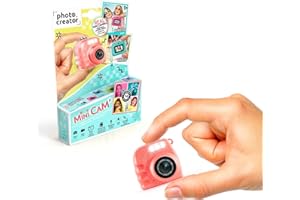 Canal Toys - Photo Creator - Mini Appareil Photo Enfant & Vidéo Numérique - Mini Caméra pour Créer des Souvenirs - Cadeau Enfant 8 Ans + - 14 Filtres – Flash+Micro - Format Voyage - CLK 060 Corail