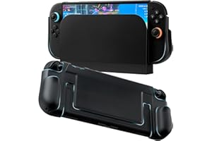 Wigearss Coque pour Nintendo Switch 2, Étui Ergonomique antidérapant en TPU, Accessoire pour Nintendo Switch 2, Compatible avec Dock – Noir