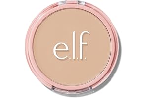 ‎E.L.F. e.l.f. Halo Glow Powder Filter, Gepresster Finishing-Puder, Aufbaubare Deckkraft, Verfeinert das Porenbild, Mit Velours-Puderquaste und Spiegel, Vegan & Tierversuchsfrei, Light Neutral
