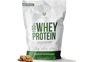 Foodelis Whey Protein 1 kg Chocolate Cookies | 33 Dosis de Proteína en Polvo con Aminoácidos Esenciales | Para Masa Muscular y Recuperación Rápida | Alta Solubilidad y Fácil Digestión