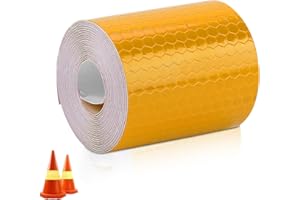 AGATIGE reflektorband selbstklebend, Orange Reflektierende Bandrolle, 5 Cm X 3 M, fahrrad reflektoren, Reflektierende Rolle, Aufkleber Für Anhänger, Autos, Fahrräder, Motorräder, Helme, Verkehrszeichen, Zäune