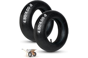 Set med 2 slangar 4,80/4,00-8 för skottkärra, reservslang mycket hållbar, med böjd ventil TR13, innerslang för pirra, vagn, g