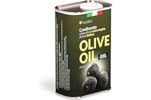 ‎FOODICO Foodico Trüffelöl – Extra natives Olivenöl mit schwarzem Trüffelaroma, 250 ml Metall-Dose, italienisches Würzöl, vegan, aromatisiert, ein stilvolles Geschenk für Foodies