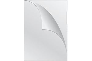 Buste per brochure Q-Connect SUPER FORTI/buste per cartelle tipo L DIN A4 / 100 pezzi/colore: semitrasparente/PP 120 micron/μm/apertura laterale trasparente granulosa