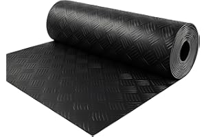 LILENO HOME Tapis en caoutchouc ondulé au mètre 90 x 100 cm – Tapis en caoutchouc ondulé (3 mm) comme sol d'atelier, tapis antidérapant, tapis d'établi et tapis de sol – Tapis en caoutchouc pour cave