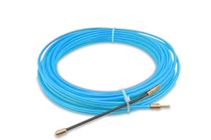 AKUOLY Sonda Tiracavi di Nylon 15M, Diametro 4,0mm, Kit di Strumenti per l’installazione di Cavi, con Molla di Guida